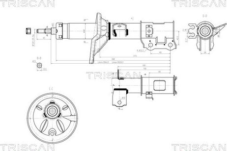 Triscan 8705 43102 - Amortizator furqanavto.az