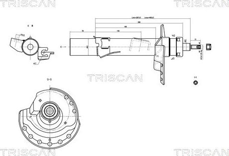 Triscan 8705 16107 - Amortizator furqanavto.az