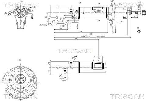 Triscan 8705 16111 - Amortizator furqanavto.az