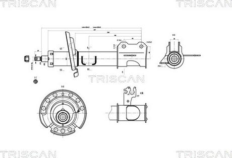 Triscan 8705 10103 - Amortizator furqanavto.az