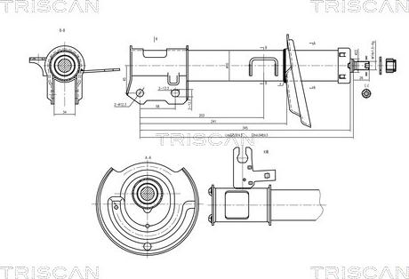 Triscan 8705 24104 - Amortizator furqanavto.az