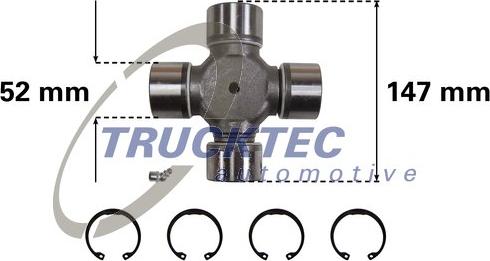 Trucktec Automotive 05.34.002 - Elastik disk, dayaq valının birləşməsi furqanavto.az