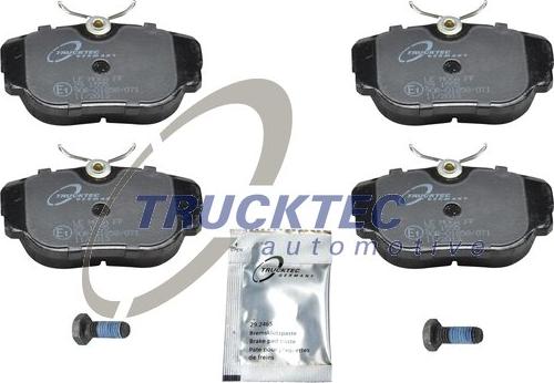 Trucktec Automotive 08.35.008 - Əyləc altlığı dəsti, əyləc diski furqanavto.az