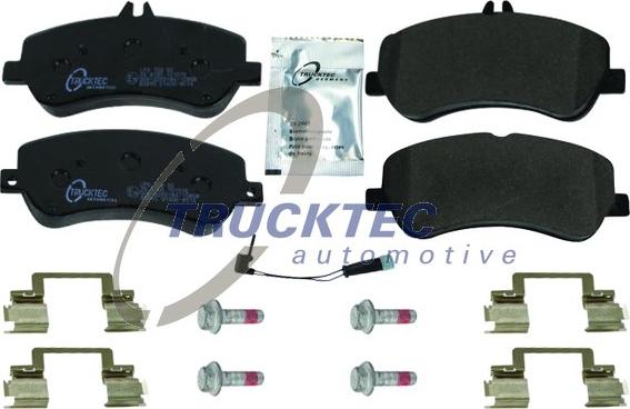 Trucktec Automotive 02.35.498 - Əyləc altlığı dəsti, əyləc diski furqanavto.az