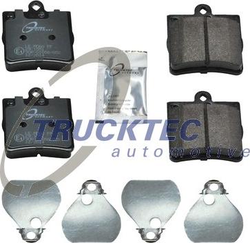 Trucktec Automotive 02.35.107 - Əyləc altlığı dəsti, əyləc diski furqanavto.az