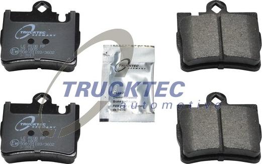 Trucktec Automotive 02.35.110 - Əyləc altlığı dəsti, əyləc diski furqanavto.az