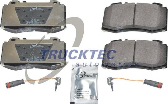 Trucktec Automotive 02.35.124 - Əyləc altlığı dəsti, əyləc diski furqanavto.az