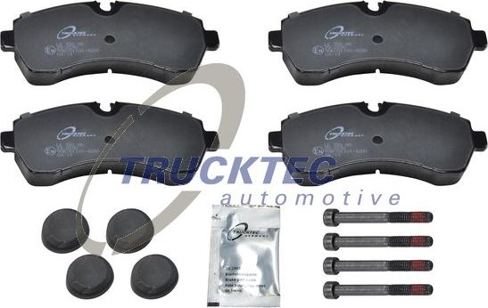 Trucktec Automotive 02.35.201 - Əyləc altlığı dəsti, əyləc diski furqanavto.az