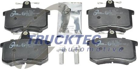 Trucktec Automotive 07.35.108 - Əyləc altlığı dəsti, əyləc diski furqanavto.az