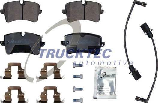 Trucktec Automotive 07.35.260 - Əyləc altlığı dəsti, əyləc diski furqanavto.az