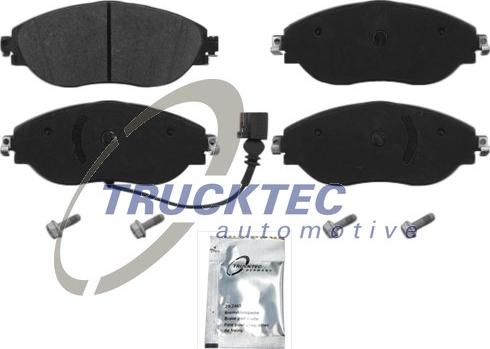 Trucktec Automotive 07.35.221 - Əyləc altlığı dəsti, əyləc diski furqanavto.az