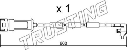 Trusting SU.090 - Xəbərdarlıq Kontakt, əyləc padinin aşınması furqanavto.az