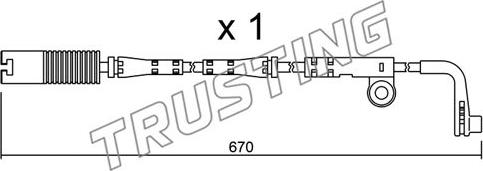 Trusting SU.150 - Xəbərdarlıq Kontakt, əyləc padinin aşınması furqanavto.az