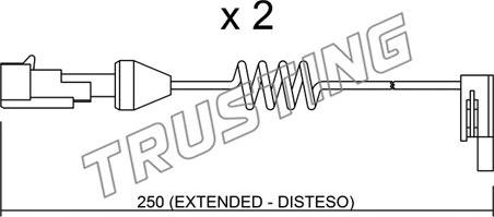 Trusting SU.166K - Xəbərdarlıq Kontakt, əyləc padinin aşınması furqanavto.az