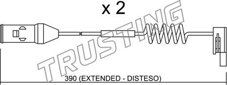 Trusting SU.167K - Xəbərdarlıq Kontakt, əyləc padinin aşınması furqanavto.az