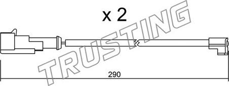 Trusting SU.100K - Xəbərdarlıq Kontakt, əyləc padinin aşınması furqanavto.az