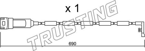 Trusting SU.108 - Xəbərdarlıq Kontakt, əyləc padinin aşınması furqanavto.az