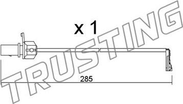 Trusting SU.345 - Xəbərdarlıq Kontakt, əyləc padinin aşınması furqanavto.az