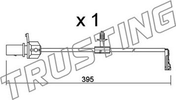 Trusting SU.346 - Xəbərdarlıq Kontakt, əyləc padinin aşınması furqanavto.az