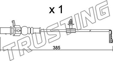 Trusting SU.348 - Xəbərdarlıq Kontakt, əyləc padinin aşınması furqanavto.az