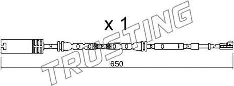 Trusting SU.304 - Xəbərdarlıq Kontakt, əyləc padinin aşınması furqanavto.az