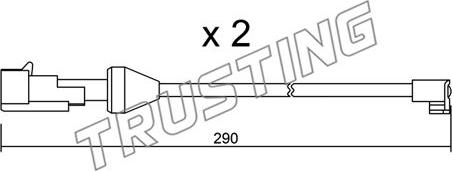 Trusting SU.204K - Xəbərdarlıq Kontakt, əyləc padinin aşınması furqanavto.az