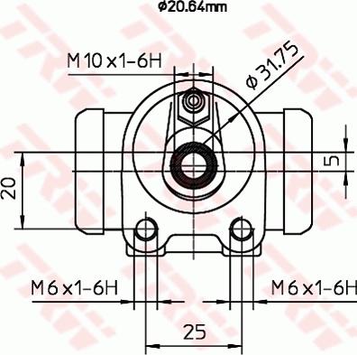 TRW BWF286 - Təkər əyləc silindri furqanavto.az