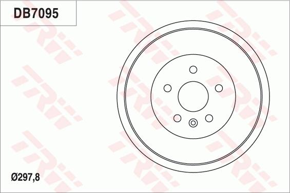 TRW DB7095 - Əyləc barabanı furqanavto.az