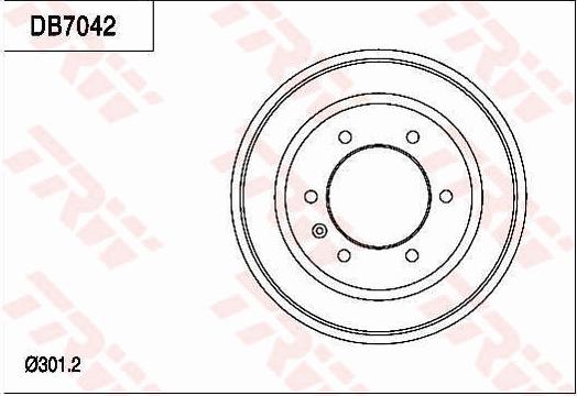 TRW DB7042 - Əyləc barabanı furqanavto.az