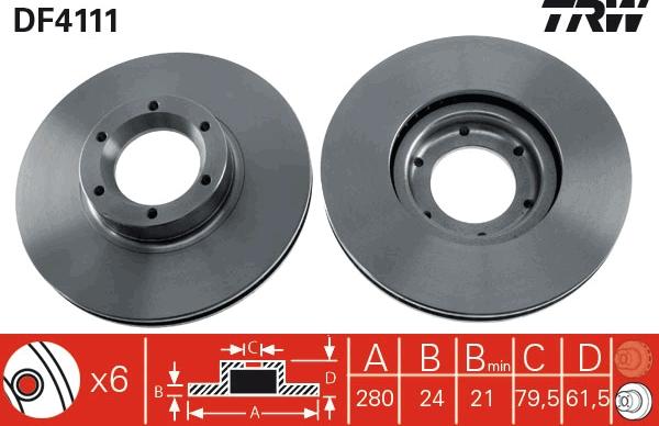 TRW DF4111 - Əyləc Diski furqanavto.az