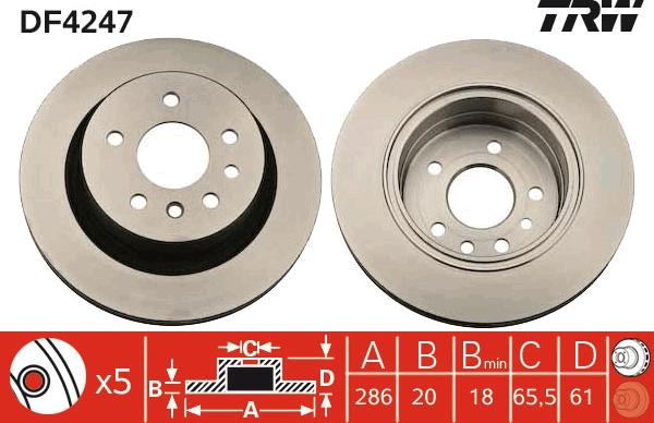 TRW DF4247 - Əyləc Diski furqanavto.az