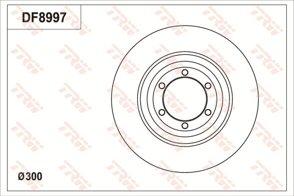 TRW DF8997 - Əyləc Diski furqanavto.az