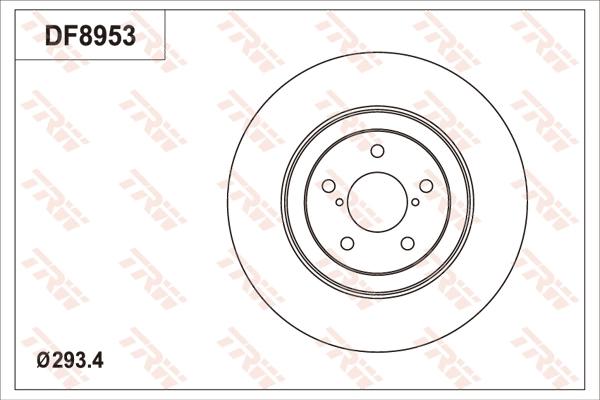 TRW DF8953 - Əyləc Diski furqanavto.az