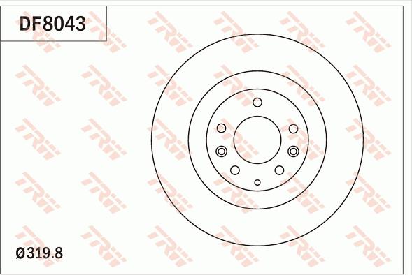 TRW DF8043 - Əyləc Diski furqanavto.az