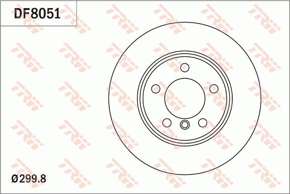 TRW DF8051 - Əyləc Diski furqanavto.az