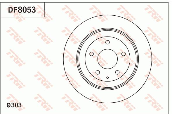 TRW DF8053 - Əyləc Diski furqanavto.az