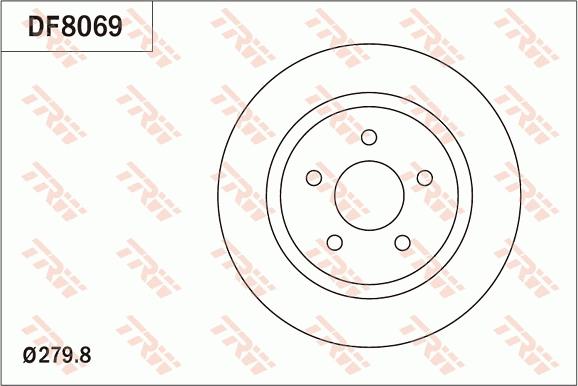 TRW DF8069 - Əyləc Diski furqanavto.az