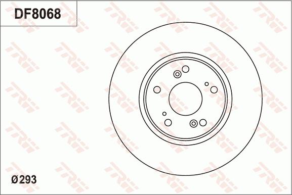 TRW DF8068 - Əyləc Diski furqanavto.az