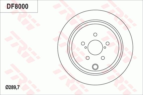 TRW DF8000 - Əyləc Diski furqanavto.az