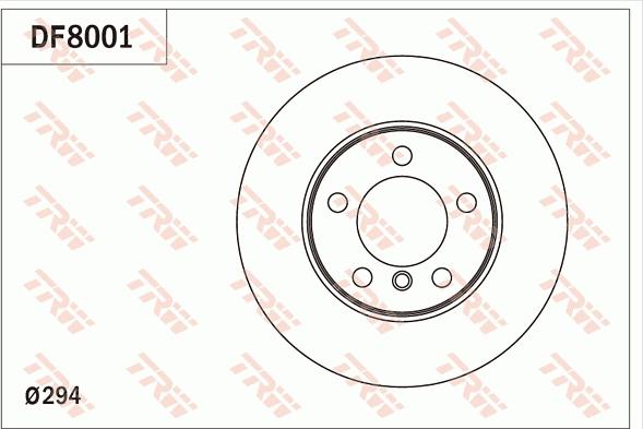 TRW DF8001 - Əyləc Diski furqanavto.az