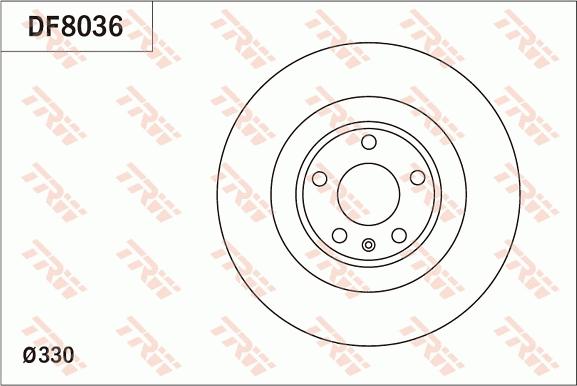 TRW DF8036 - Əyləc Diski furqanavto.az