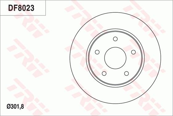 TRW DF8023 - Əyləc Diski furqanavto.az