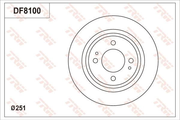 TRW DF8100 - Əyləc Diski furqanavto.az