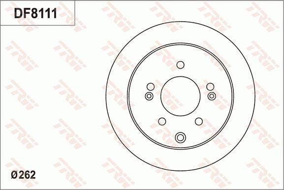 TRW DF8111 - Əyləc Diski furqanavto.az