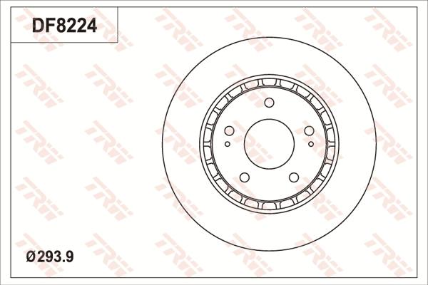 TRW DF8224S - Əyləc Diski furqanavto.az