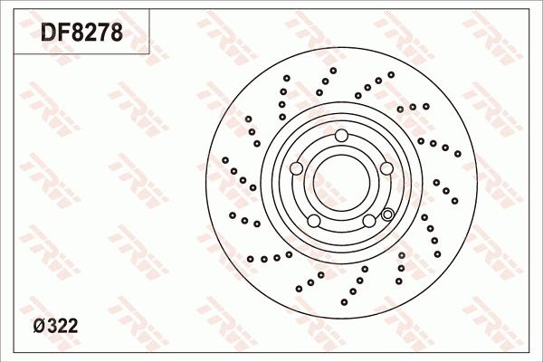 TRW DF8278S - Əyləc Diski furqanavto.az