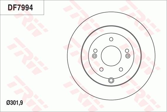 TRW DF7994 - Əyləc Diski furqanavto.az