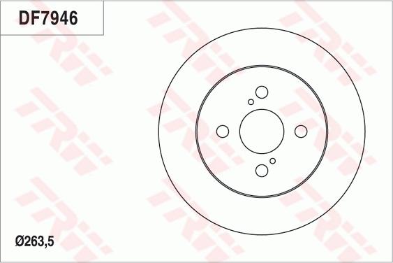 TRW DF7946 - Əyləc Diski furqanavto.az