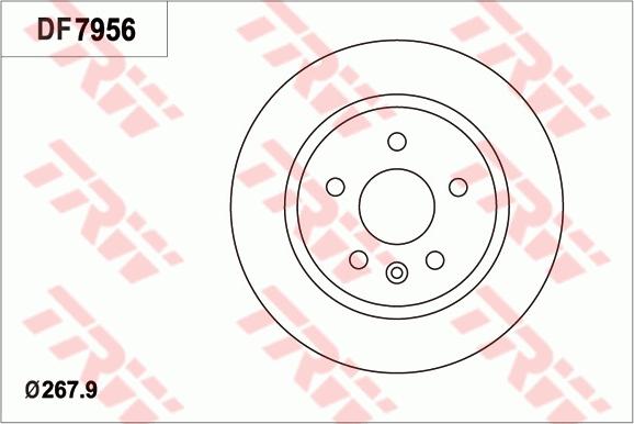 TRW DF7956 - Əyləc Diski furqanavto.az