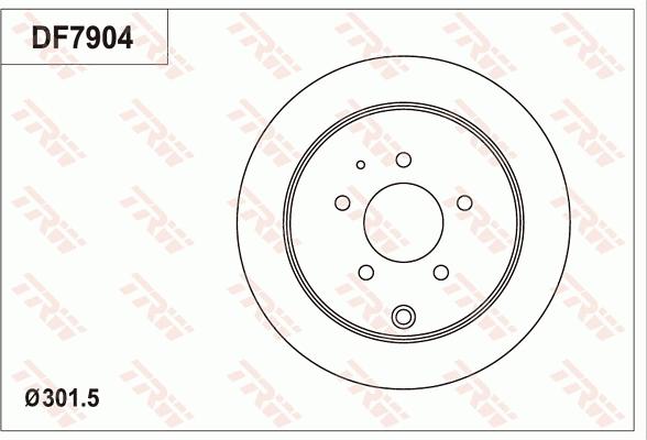 TRW DF7904 - Əyləc Diski furqanavto.az